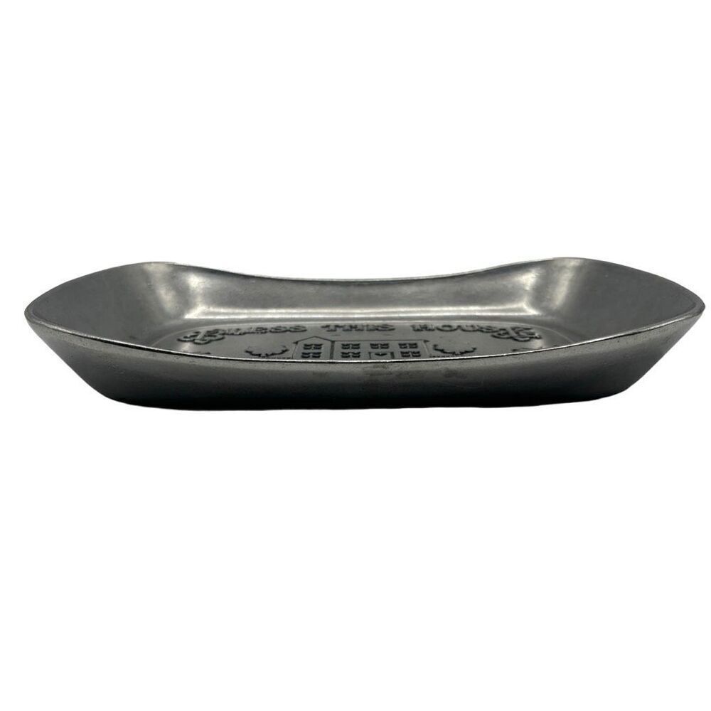 Wilton Armetale Vintage Pewter Bread Tray‎ "Give Us This Day Our Daily Bread” - Picture 3 of 6